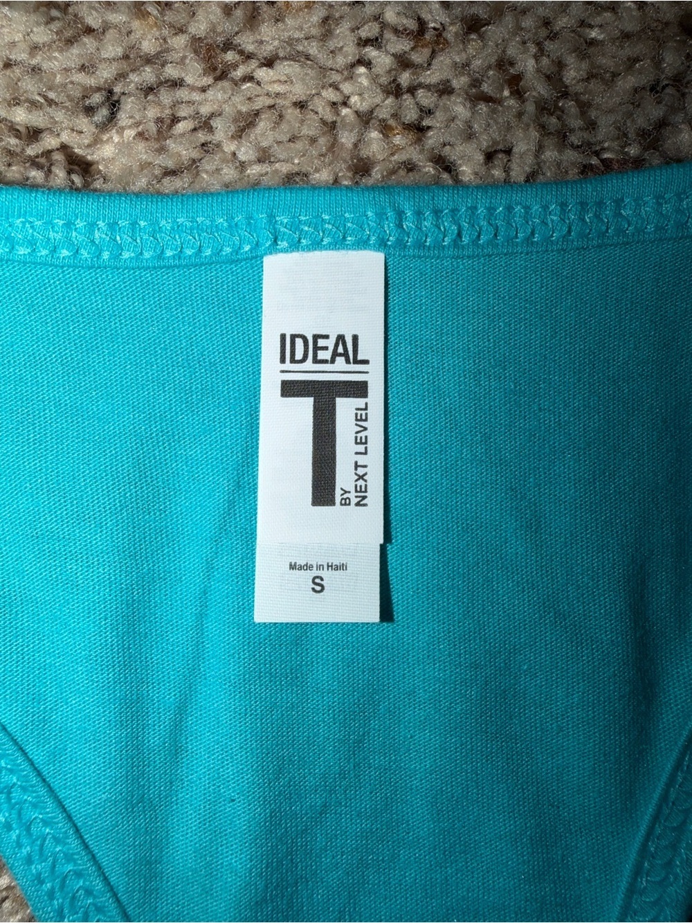 Ideal By Next Level Women’s S Teal Racerback Tank Bring You Own Sunshine - Picture 5 of 6
